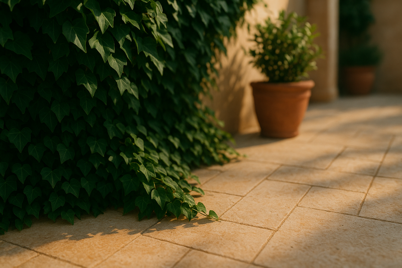 צמחייה ליד ריצוף אבן – יופי שדורש איטום נכון