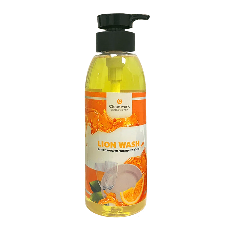 Lion Wash סבון כלים אנטי בקטריאלי על בסיס הדרים 500 מ"ל